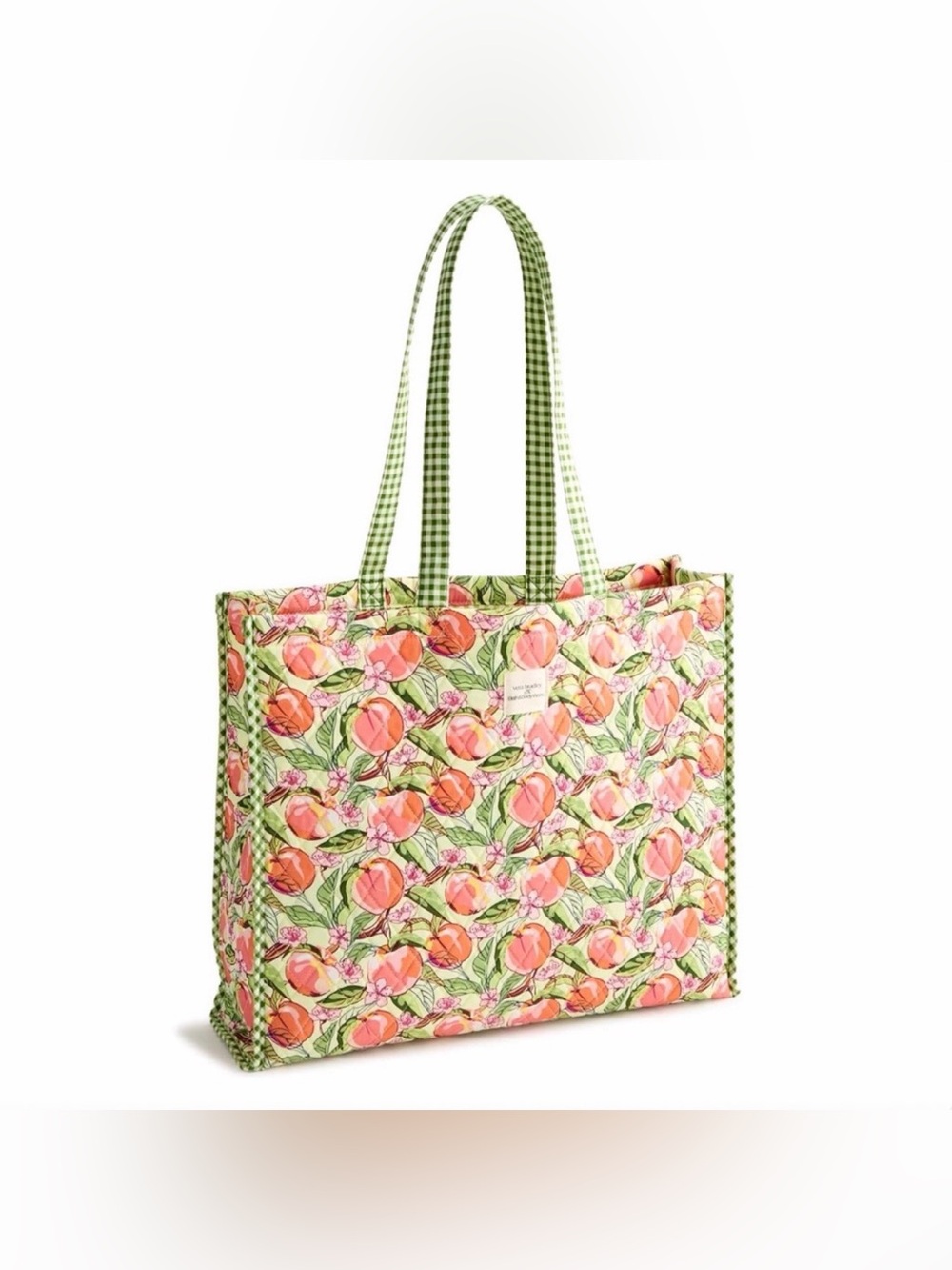 Vera Bradley Bath & Body Works Peach Blossom Quilted Tote Fall Floral